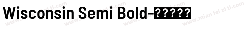 Wisconsin Semi Bold字体转换